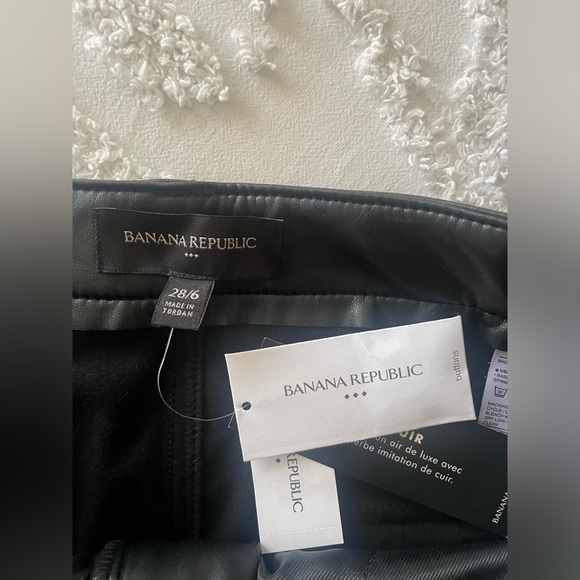 Banana Republic Slim Vegan Leather Pant - Picture 7 of 13